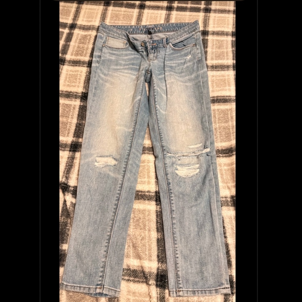 Distressed Light Wash Jeans